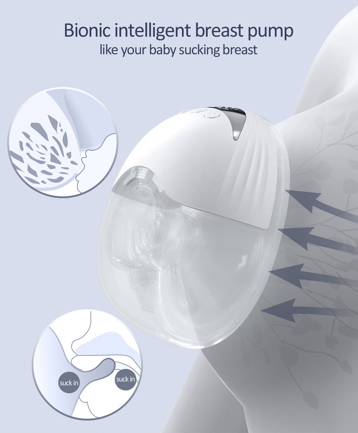 Electric Breast Pump Wearable Hands-Free